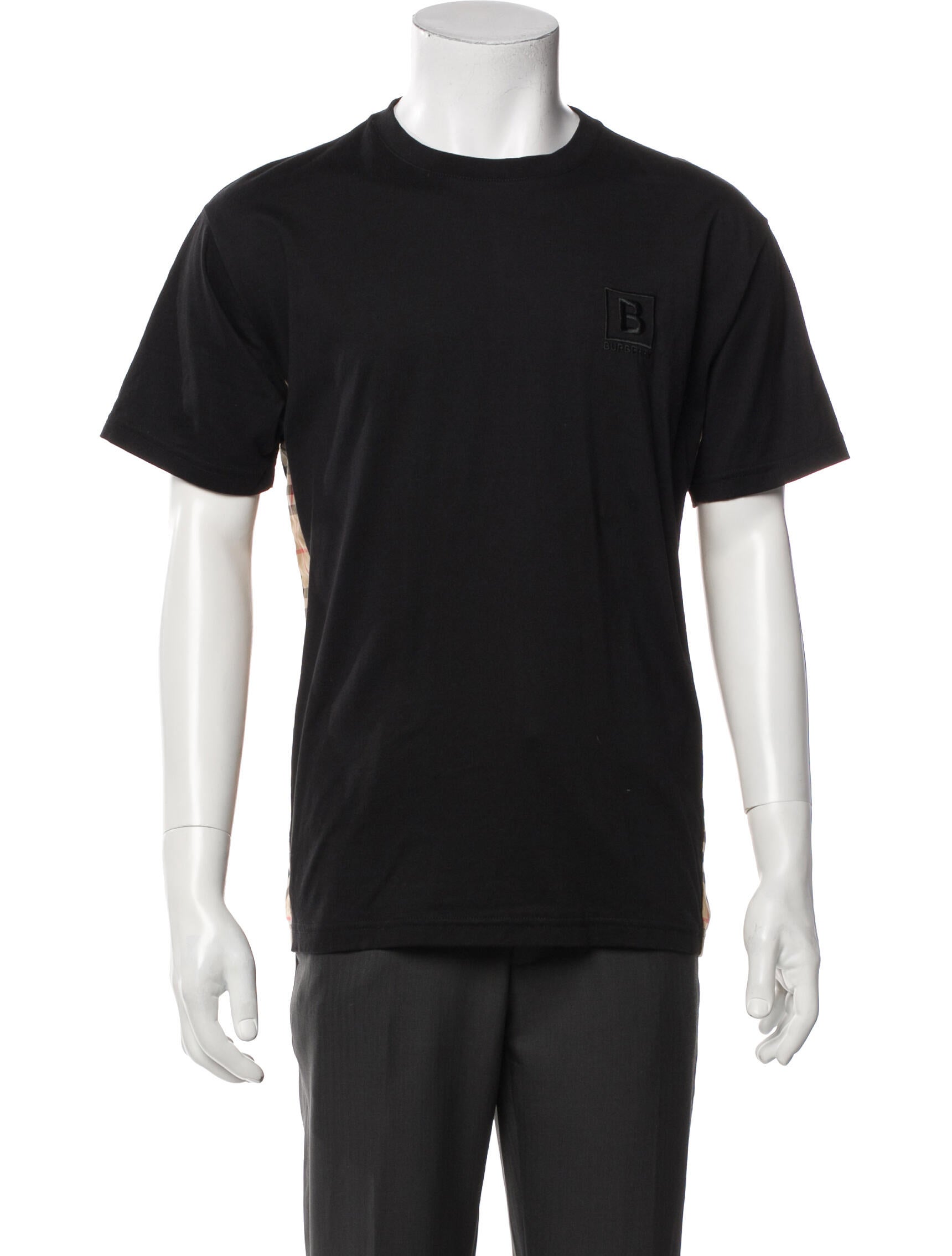 Burberry House Check Pattern Crew Neck T-Shirt