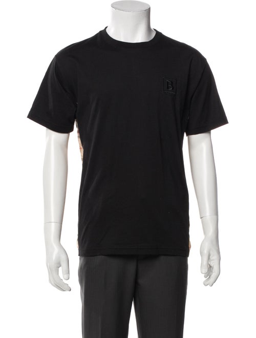 Burberry House Check Pattern Crew Neck T-Shirt