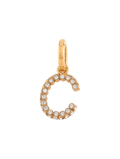 Burberry Crystal 'C' Embellished Letter Charm