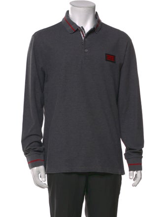 Burberry Nova Check Pattern Collar Polo Shirt