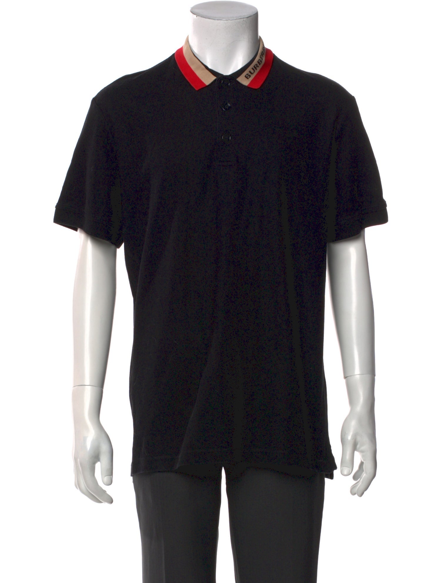 Burberry TB Monogram Crew Neck Polo Shirt