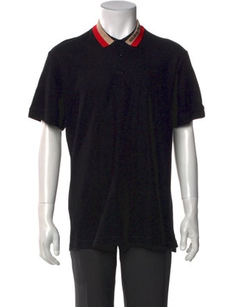 Burberry TB Monogram Crew Neck Polo Shirt