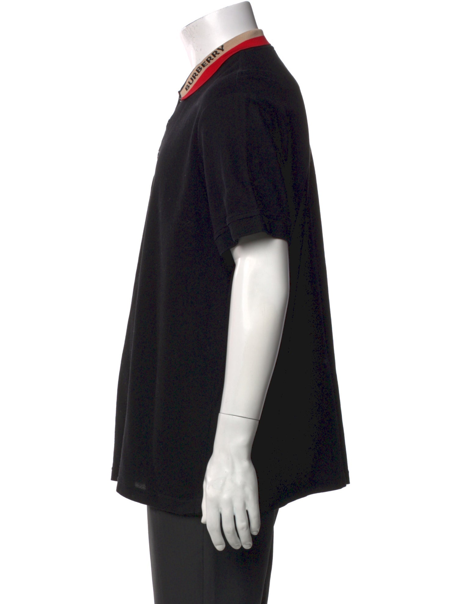 Burberry TB Monogram Crew Neck Polo Shirt