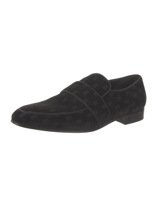 Burberry Velvet Dress Loafers