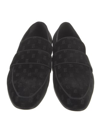 Burberry Velvet Dress Loafers