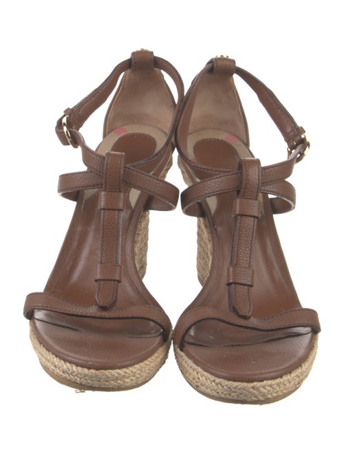 Burberry House Check Pattern Leather Espadrilles