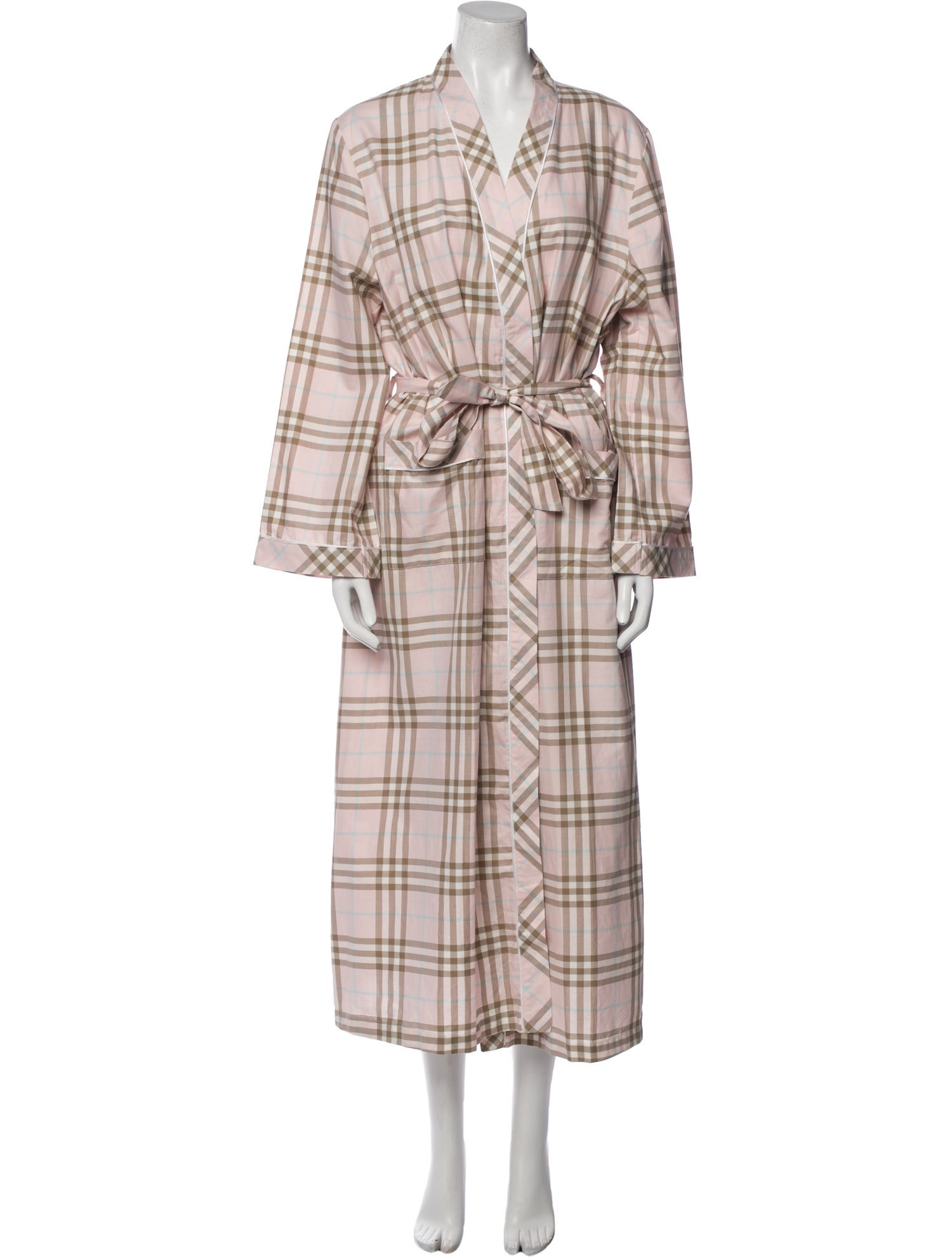Burberry London Plaid Print Robe