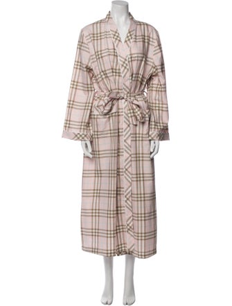 Burberry London Plaid Print Robe