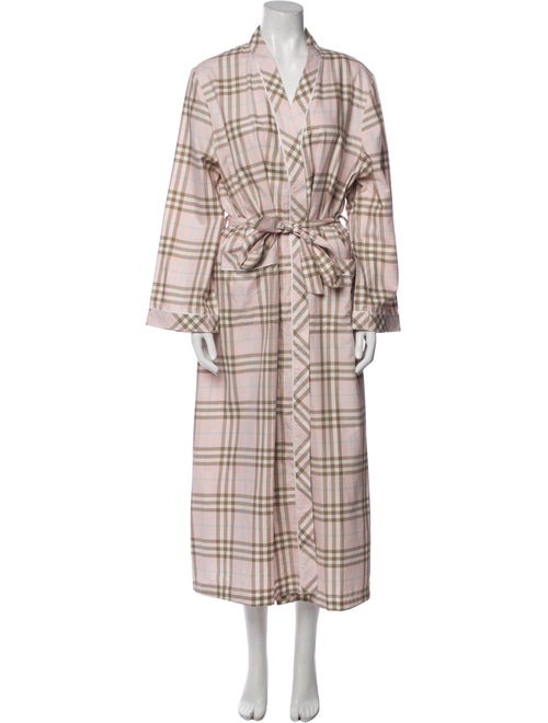 Burberry London Plaid Print Robe