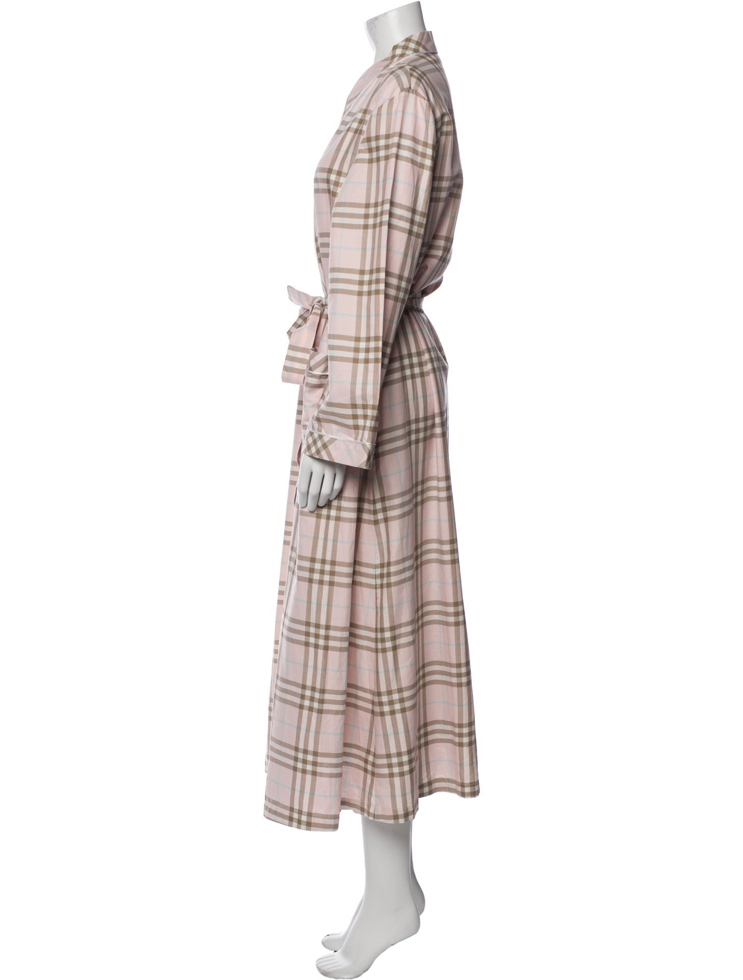 Burberry London Plaid Print Robe