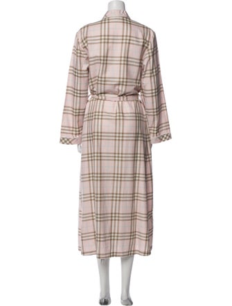 Burberry London Plaid Print Robe