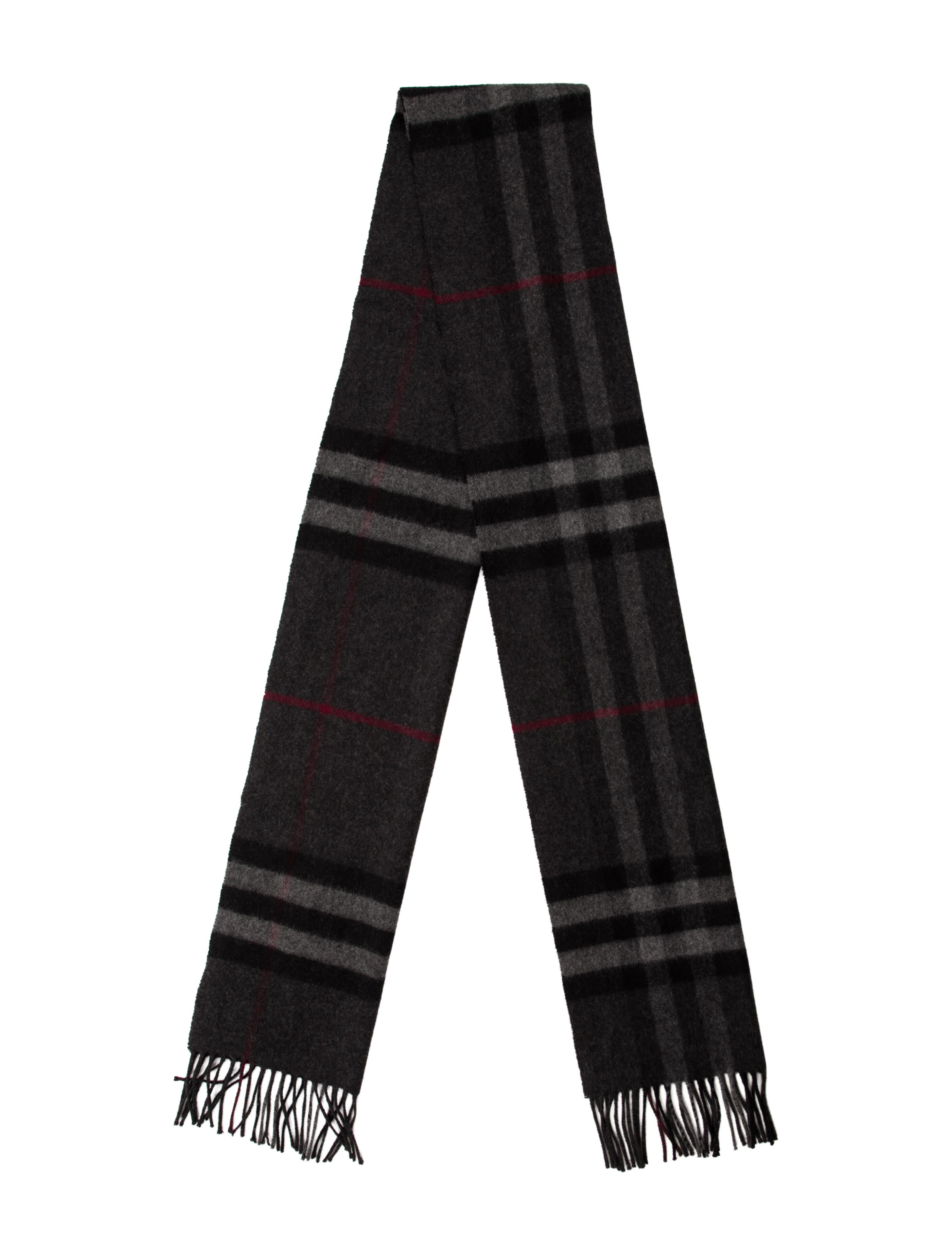 Burberry Cashmere Nova Check Pattern Scarf