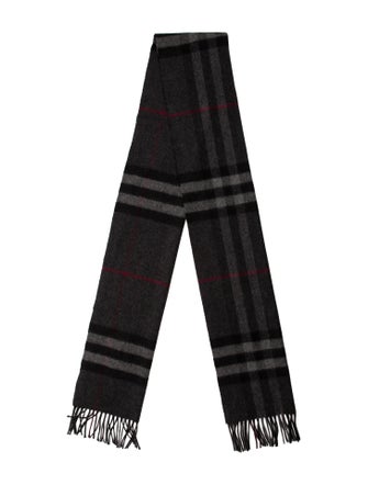 Burberry Cashmere Nova Check Pattern Scarf