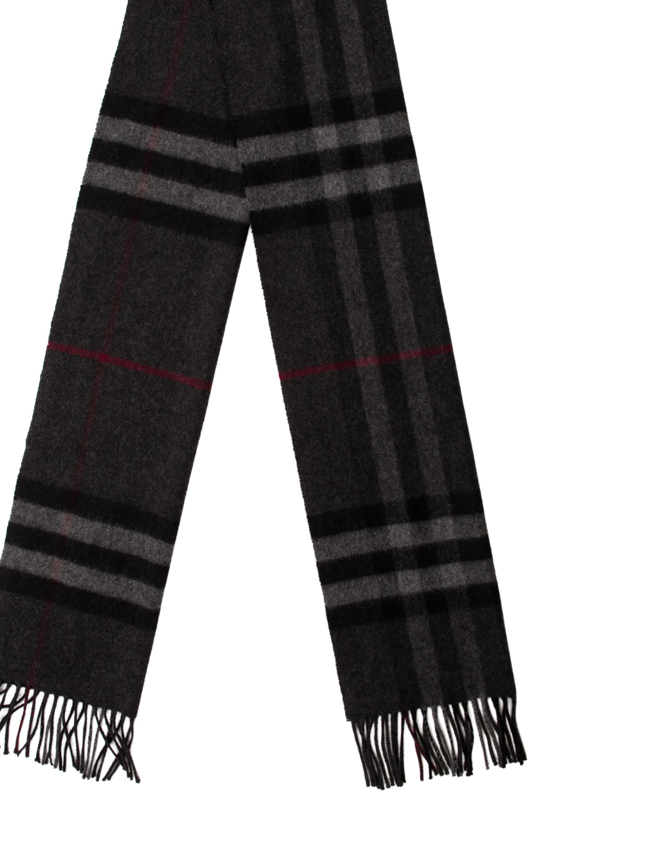Burberry Cashmere Nova Check Pattern Scarf