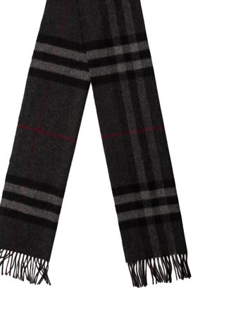 Burberry Cashmere Nova Check Pattern Scarf