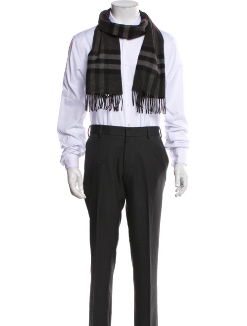 Burberry Cashmere Nova Check Pattern Scarf