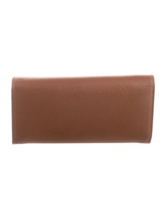 Burberry Leather Continental Wallet