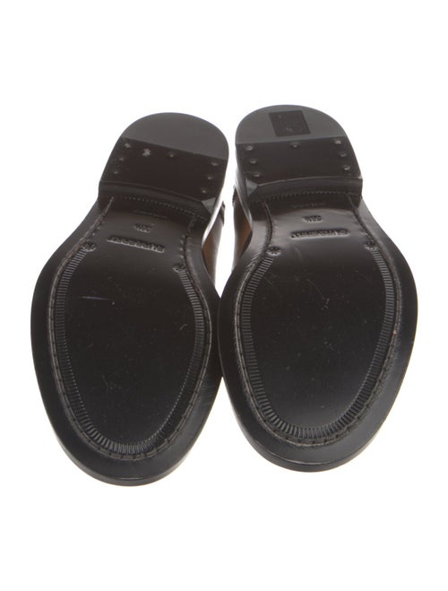 Burberry Leather Printed Loafers