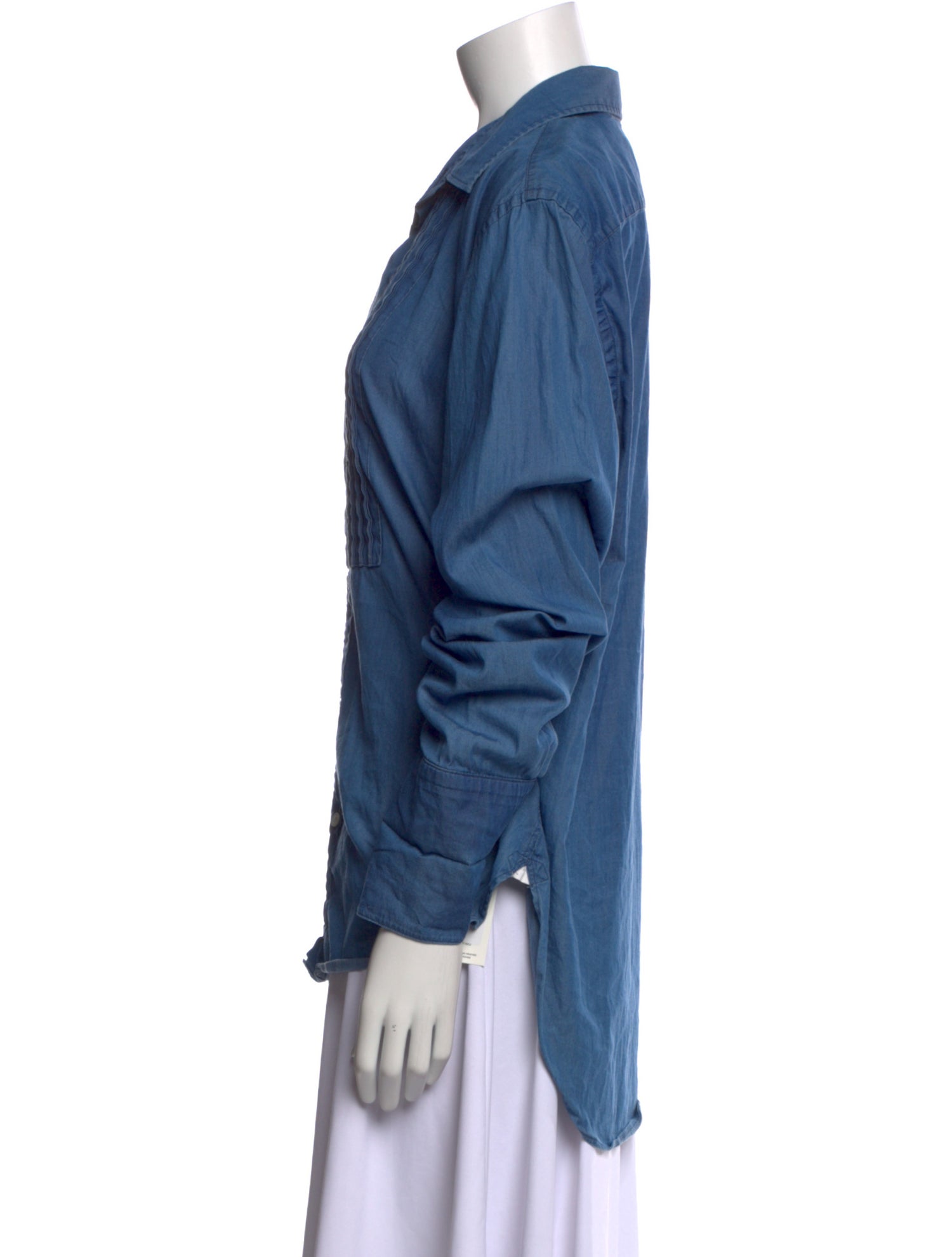 Burberry Long Sleeve Button-Up Top