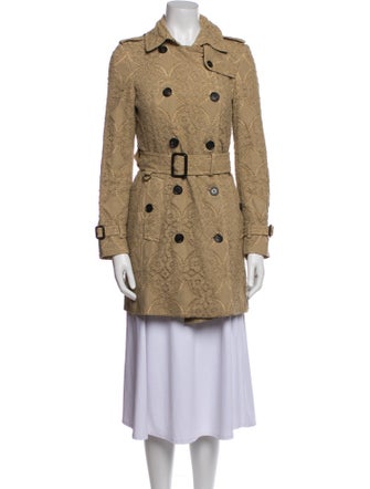 Burberry Lace Pattern Trench Coat