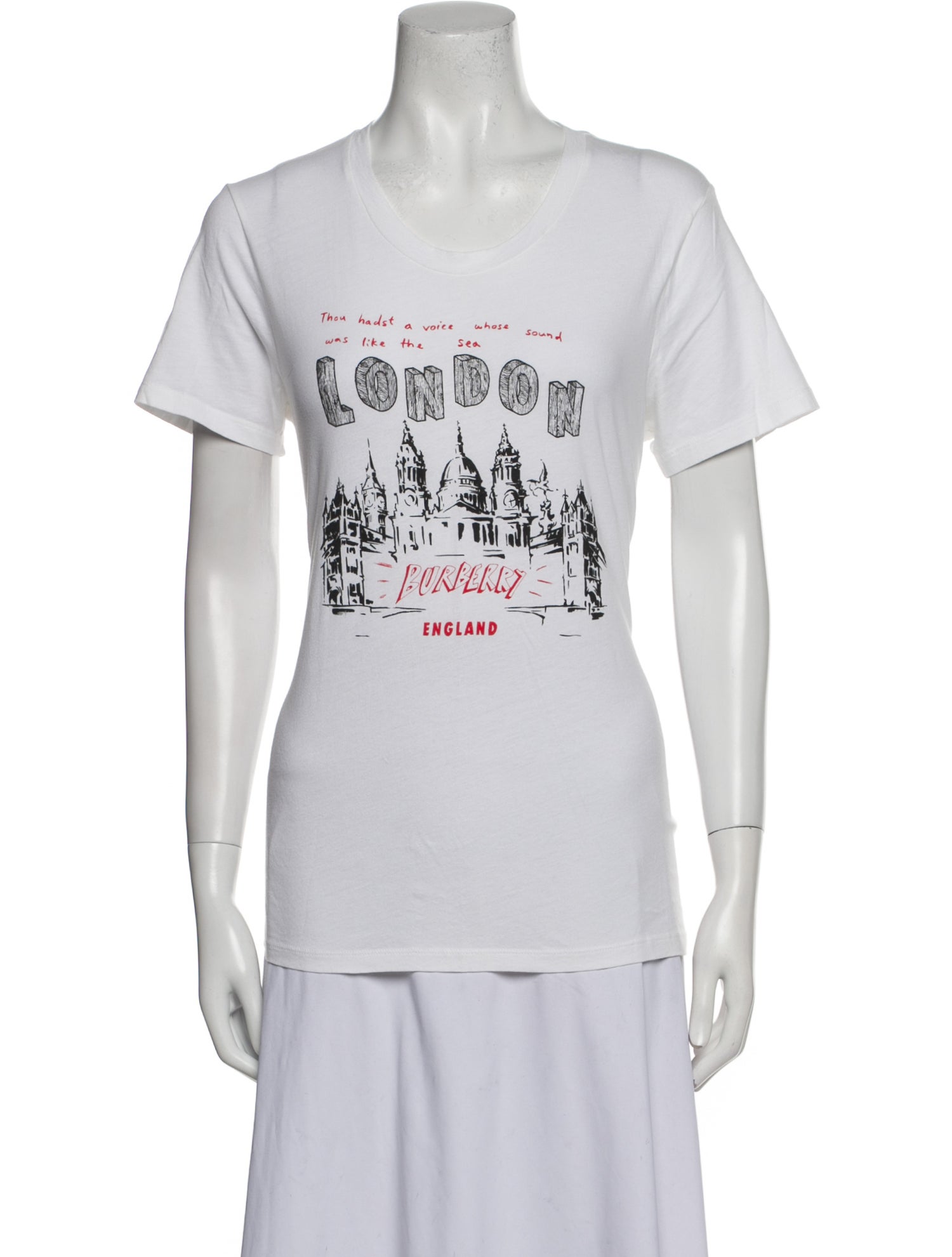 Burberry Graphic Print Crew Neck T-Shirt