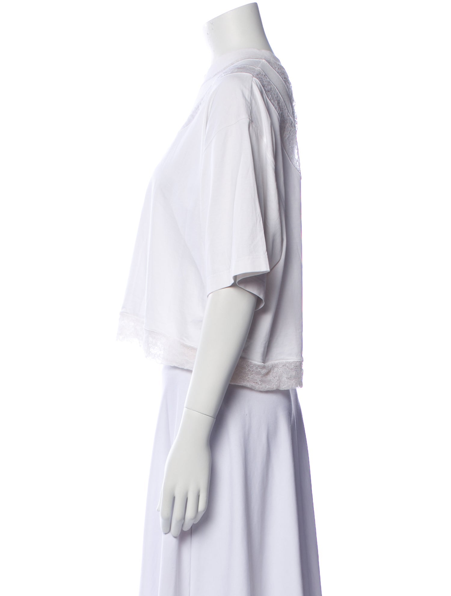 Burberry V-Neck Short Sleeve Crop Top