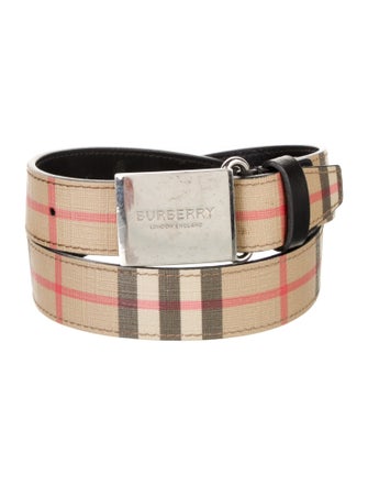Burberry George 35MM House Check Pattern Belt