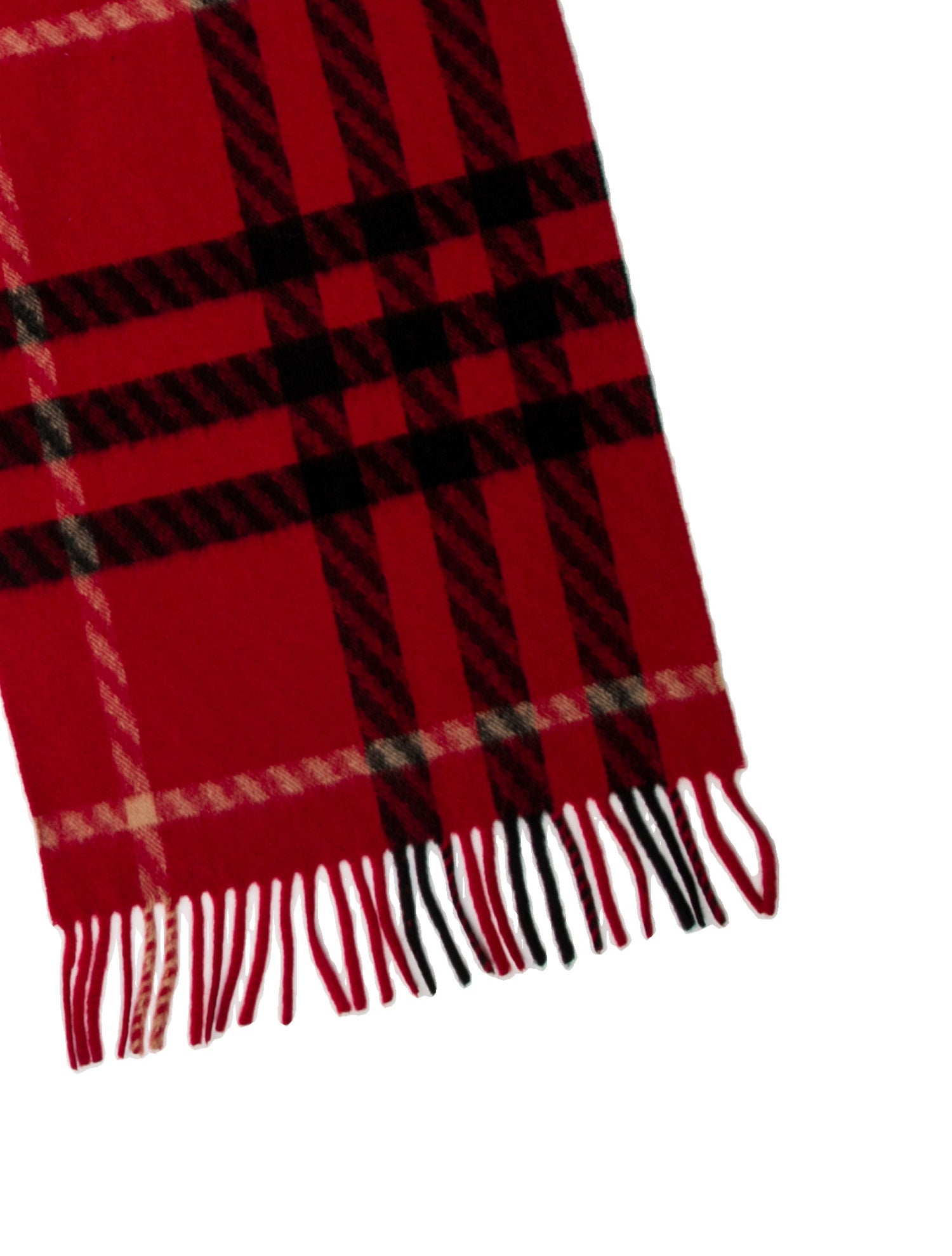 Burberry Cashmere Plaid Print Scarf