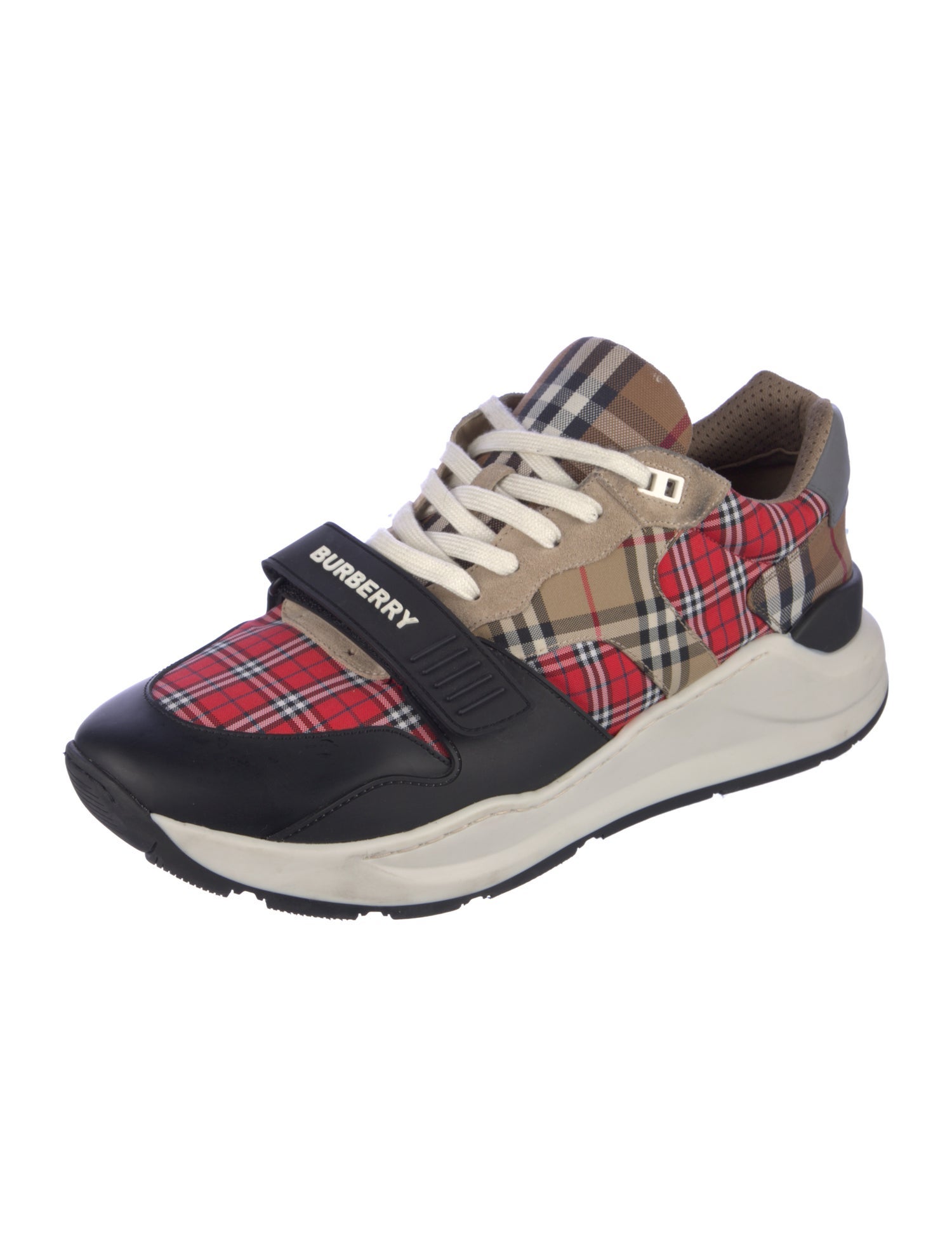 Burberry House Check Pattern Canvas Sneakers