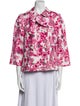 Burberry Linen Floral Print Evening Jacket