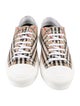 Burberry Nova Check Pattern Canvas Sneakers