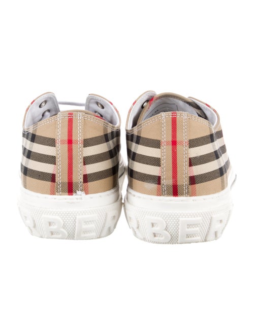 Burberry Nova Check Pattern Canvas Sneakers