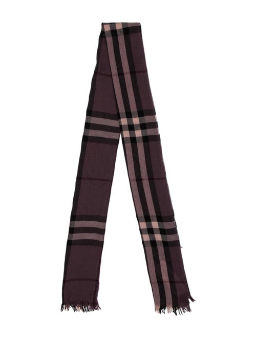 Burberry Merino Wool Nova Check Pattern Scarf