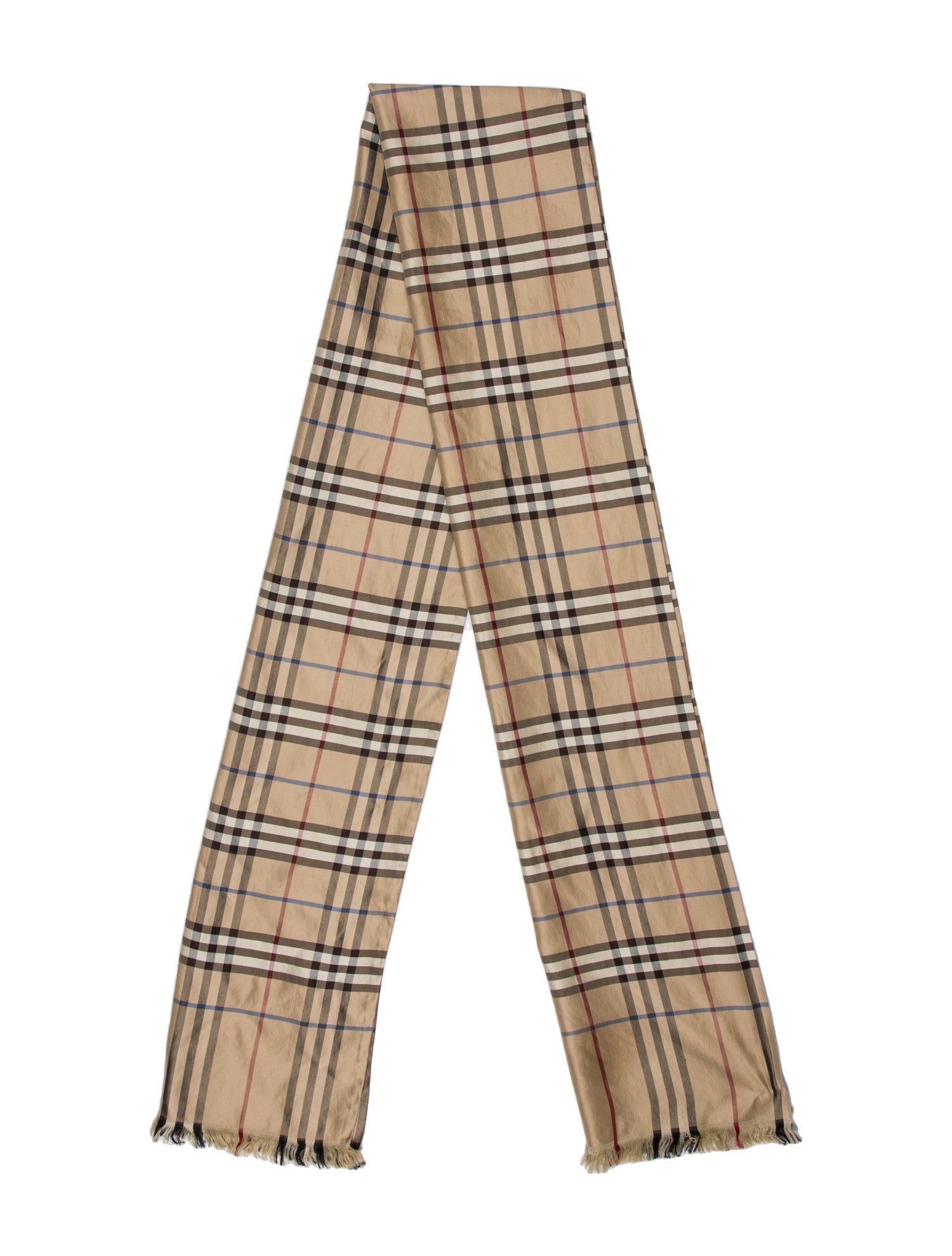Burberry Silk House Check Pattern Scarf