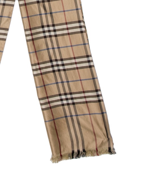 Burberry Silk House Check Pattern Scarf