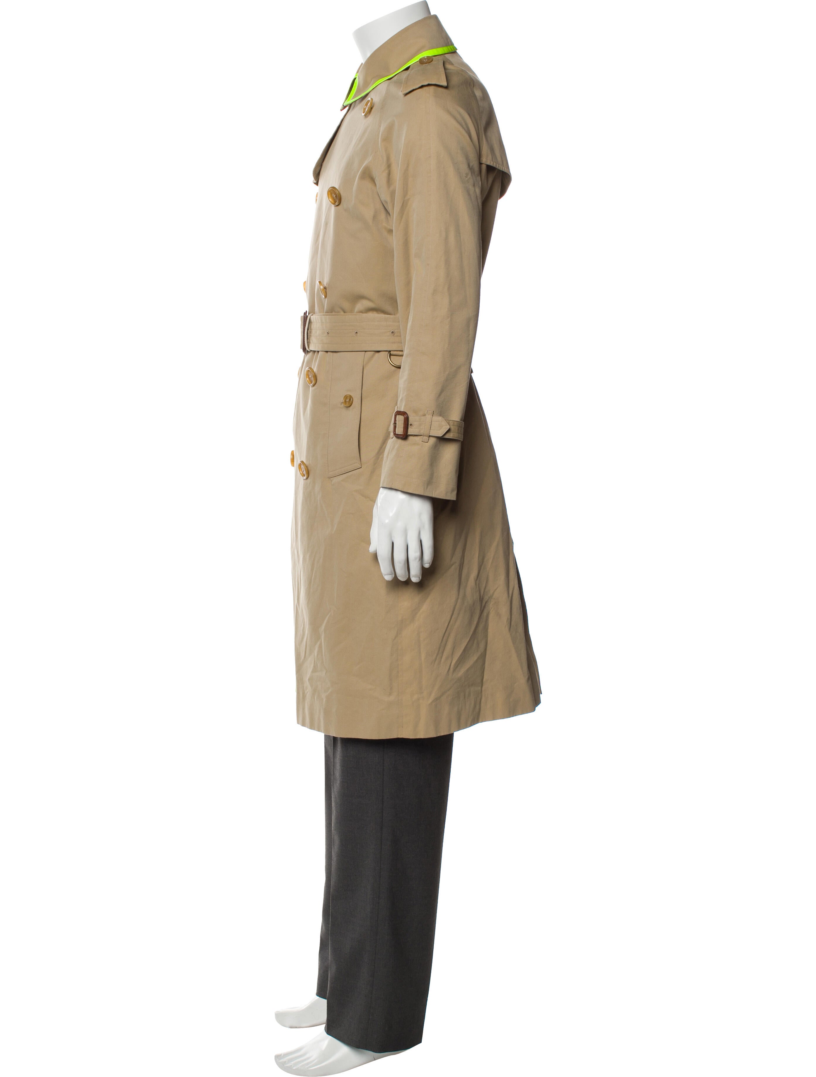 Burberry Nova Check Pattern Trench Coat