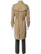 Burberry Nova Check Pattern Trench Coat