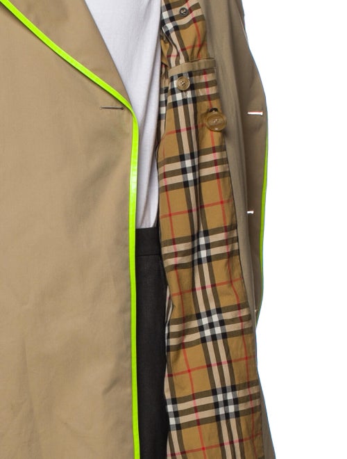 Burberry Nova Check Pattern Trench Coat