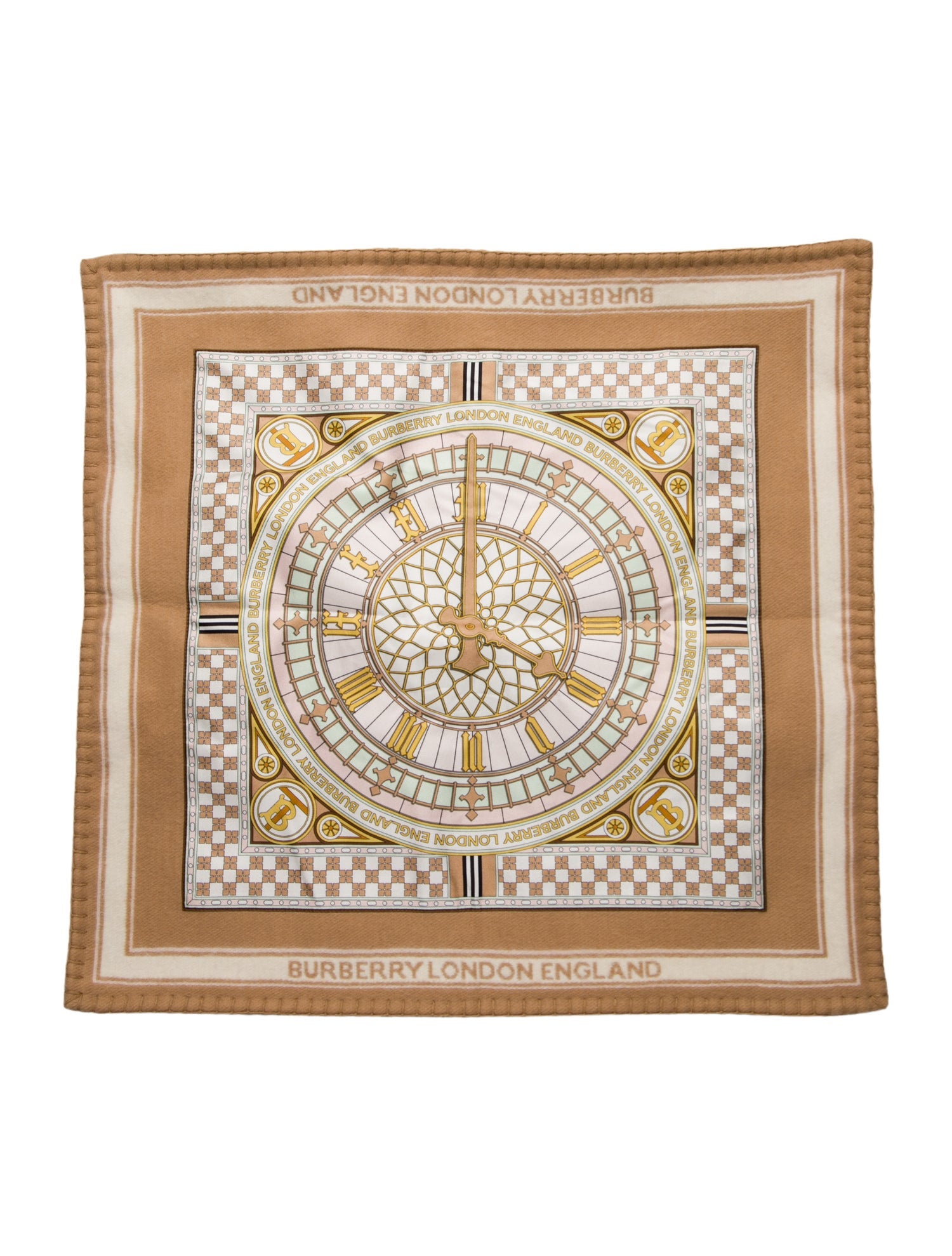 Burberry Clock Throw Pillow Cover w/ Tags