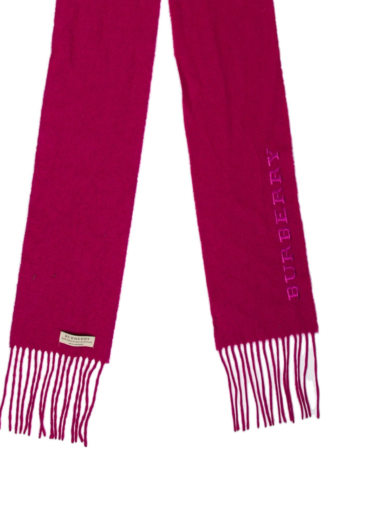 Burberry Cashmere House Check Pattern Scarf