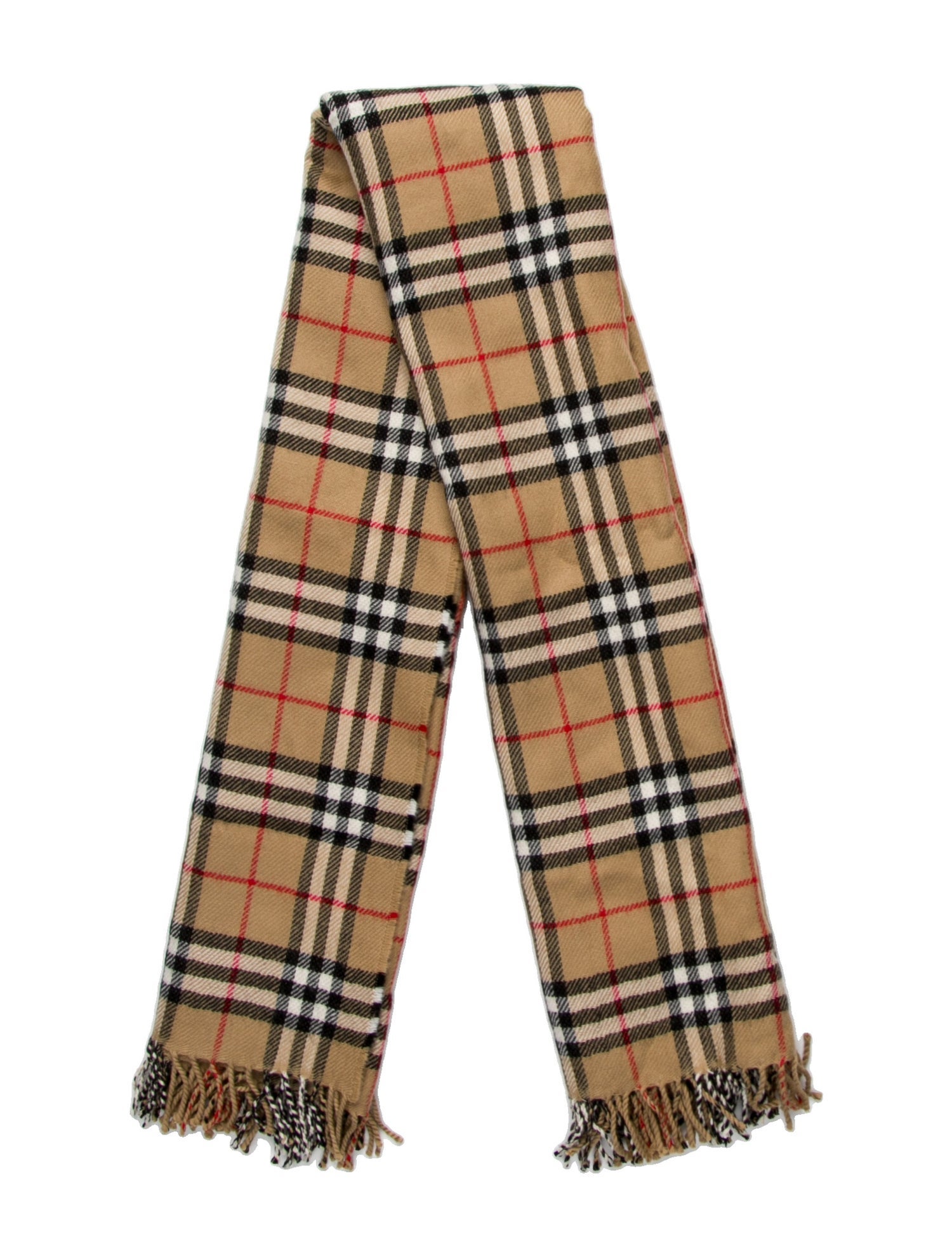 Burberry Merino Wool Striped Scarf w/ Tags