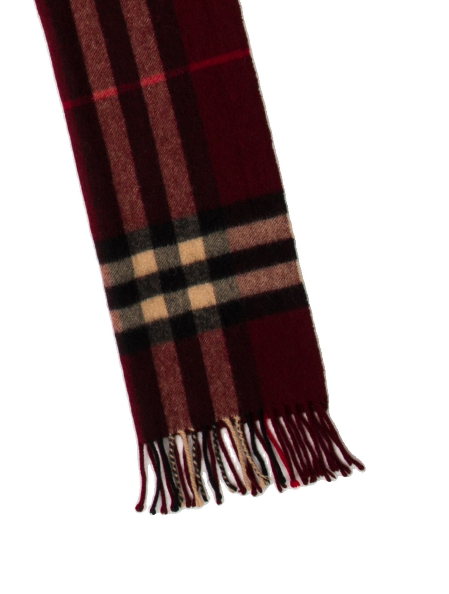 Burberry Cashmere House Check Pattern Scarf