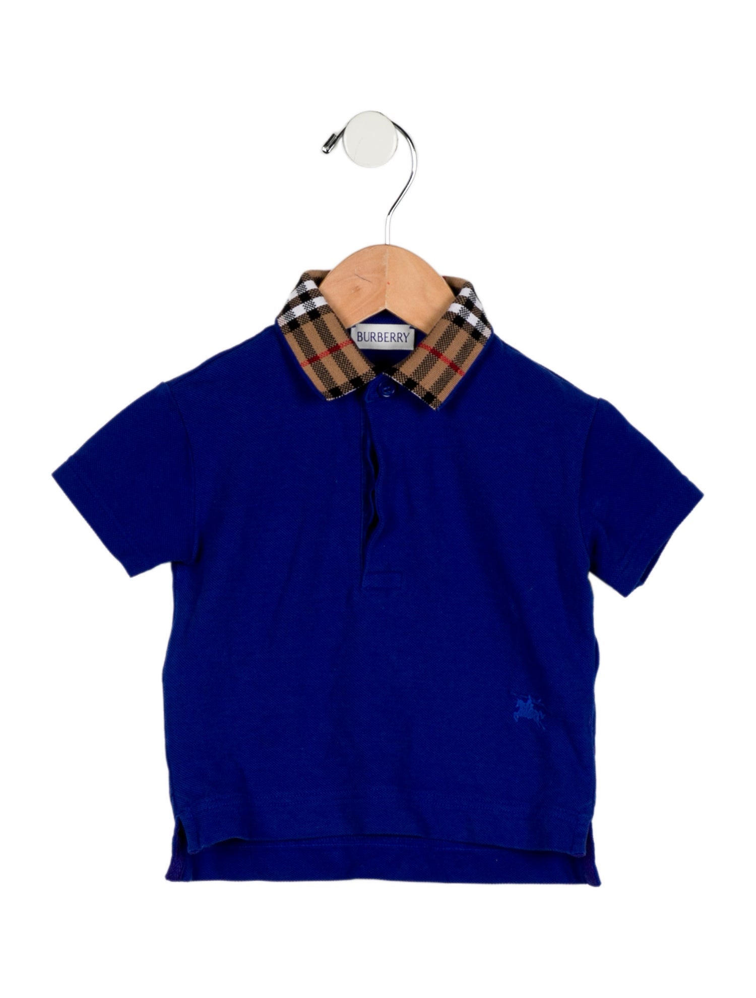 Burberry infant boys' blue multicolored shirt