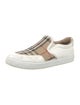 Burberry Nova Check Pattern Leather Sneakers