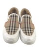 Burberry Nova Check Pattern Leather Sneakers
