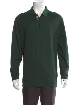 Burberry Collar Long Sleeve Polo Shirt