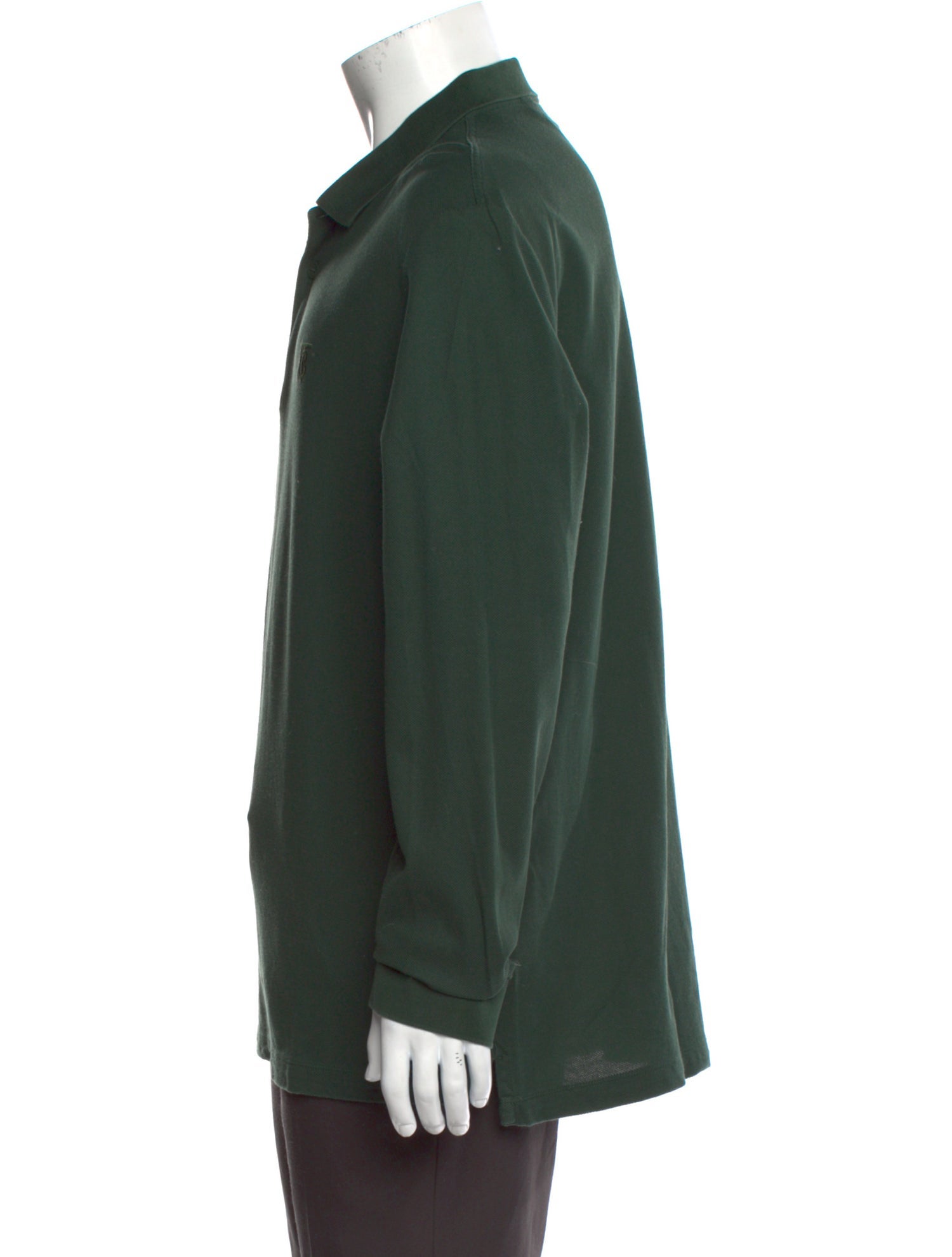 Burberry Collar Long Sleeve Polo Shirt