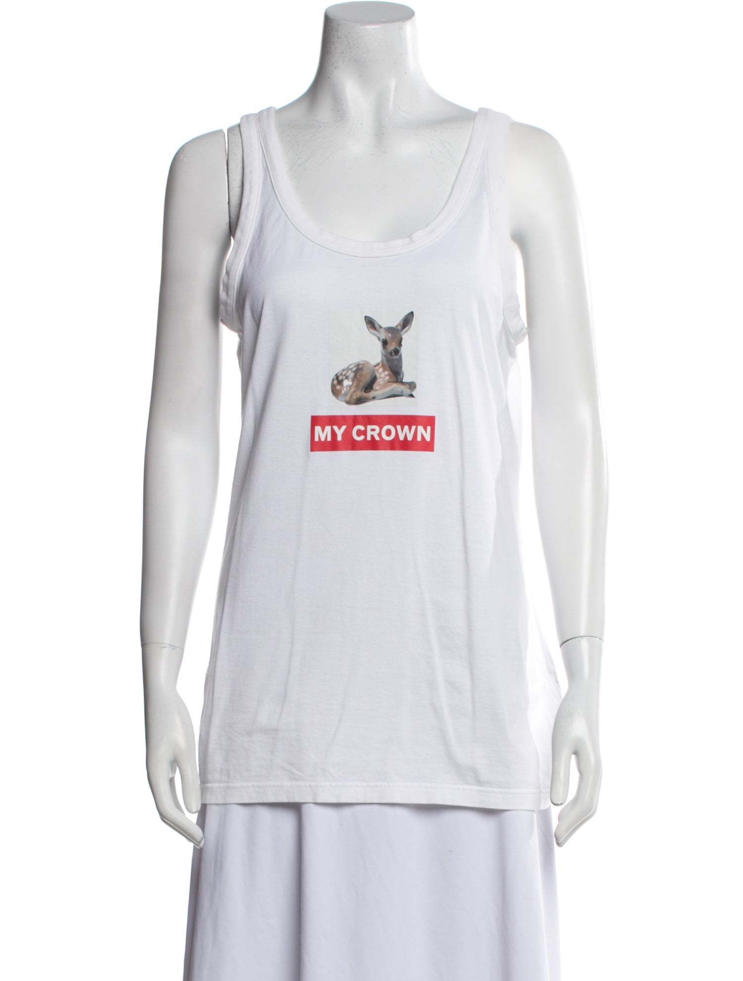 Burberry Graphic Print Scoop Neck Top