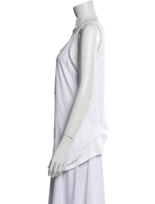 Burberry Graphic Print Scoop Neck Top