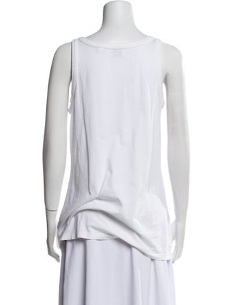 Burberry Graphic Print Scoop Neck Top